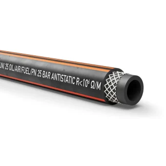 Multi 25bar Anti-static smooth cover oil, fuel & air delivery hose sold per mtr
