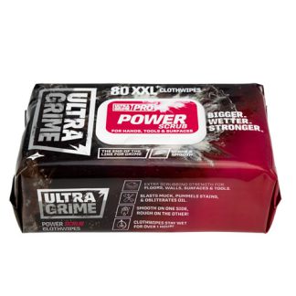 ULTRA GRIME Pro Power Scrub Wipes Pack of 80