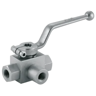 BSP Parallel Female Ball Valve 3 Way L Ported or T Ported