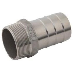 STAINLESS STEEL HOSETAIL BSPT MALE X HOSE I/D 316