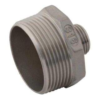 STAINLESS STEEL REDUCING HEXAGONAL NIPPLE BSPT 316