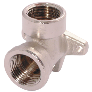 WALLB08 - 1/2" BSPP Female x 1/2" BSPP Female 90º Wall Bracket Fitting