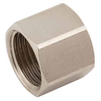 BSP Parallel Female, Brass Nickel Plated Blanking Cap