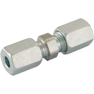 METRIC OD EQUAL COUPLER STEEL (L)
