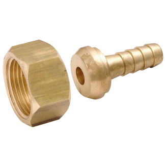 BSPP Female Straight Swivel Hose Tails, Brass
