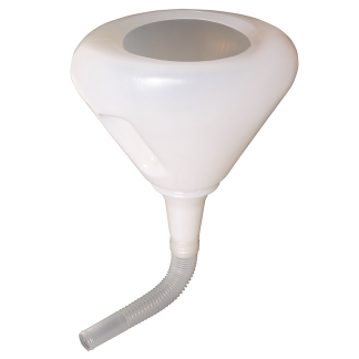 6" OR 9" Flexispout Size, Fuelling & Lubrication, UK Type, Complete with Strainer, Funnel