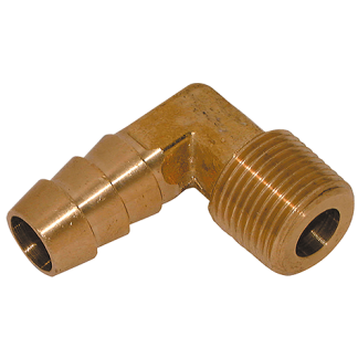 BSPT Male Elbow Hose Tails, Brass