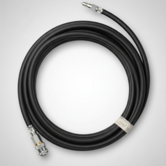 1/2 Black Rubber Air Hose Assemblies c/w PCL 100 Series Male/Female Coupling
