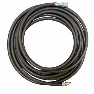 Black Rubber Air Hose Assemblies c/w PCL 25 Series Male/Female Coupling