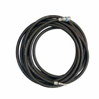 Black Rubber Air Hose Assemblies c/w PCL 19 Series Male/Female Coupling